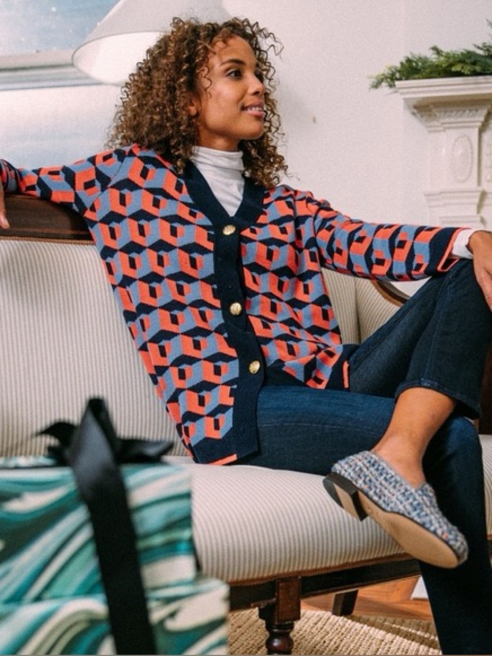 TUCKERNUCK Geometric Cardigan